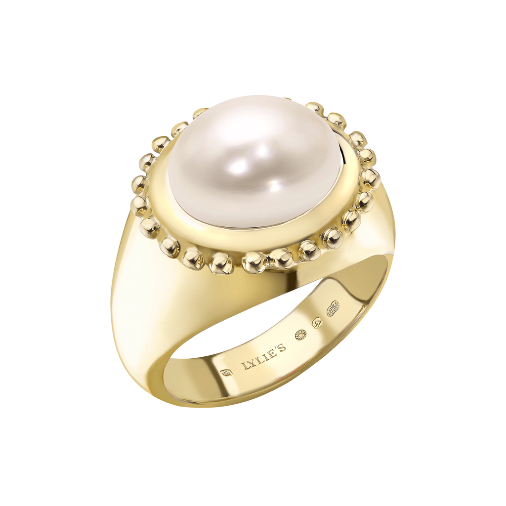 Yellow Gold Glebe band Ring for Women | Lylies  